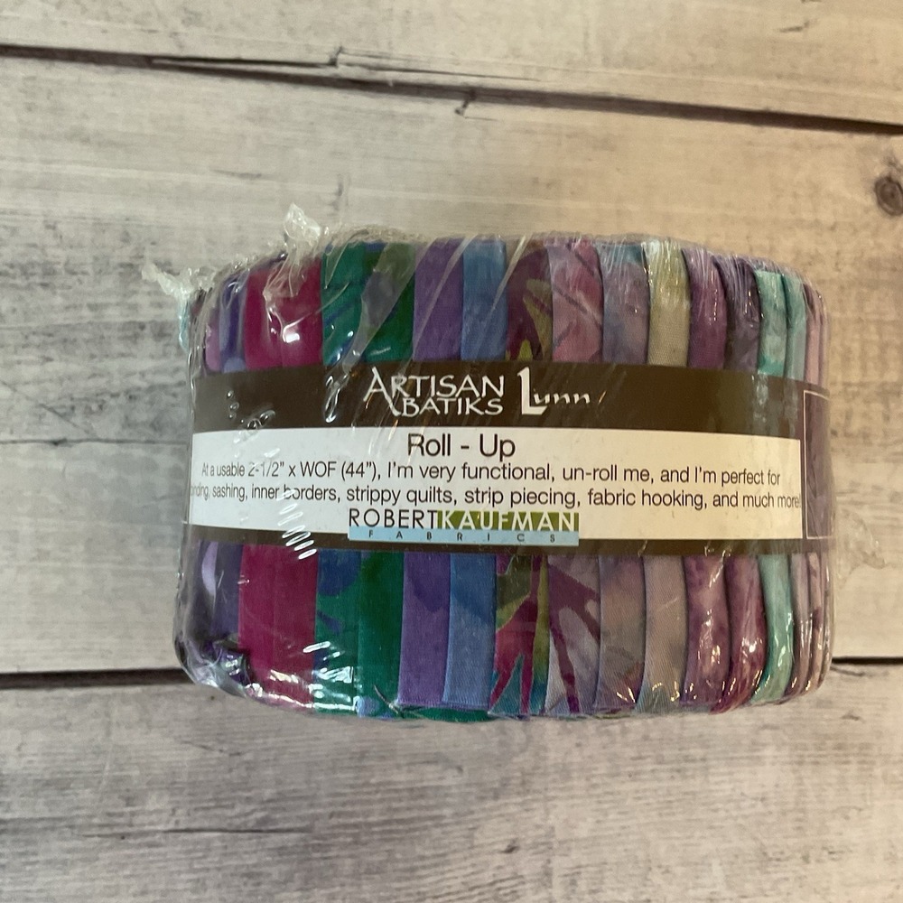 Robert Kaufman Artisan Batiks Roll Up Serendipity Blue Purple Quilting Fabric